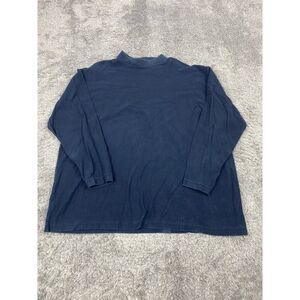 Vtg Textures Natural Issues Sweatshirt Mens 2XLT XXL Tall Black Base Layer Shirt